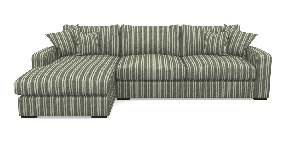 Product photograph of Stockbridge Chaise Lhf In Cloth 22 - Barcode - Courgette from Sofas and Stuff Limited