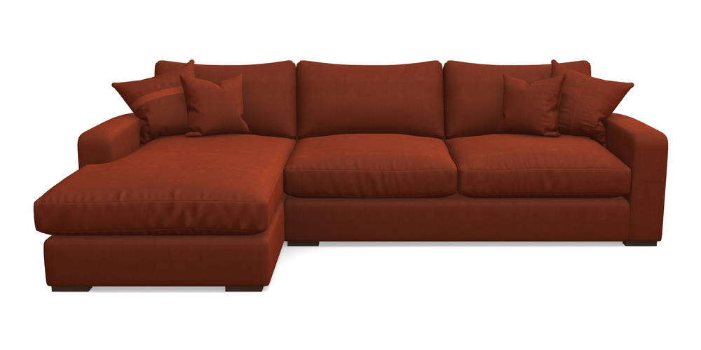 Product photograph of Stockbridge Chaise Lhf In Clever Tough And Eco Velvet - Tawny from Sofas and Stuff Limited