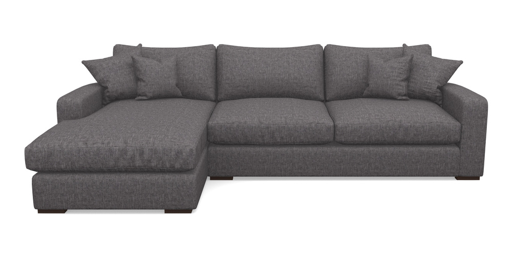 Product photograph of Stockbridge Chaise Lhf In Easy Clean Plain - Ash from Sofas and Stuff Limited