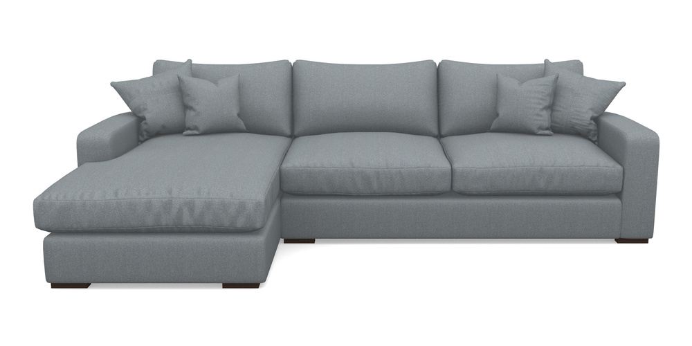 Product photograph of Stockbridge Chaise Lhf In Eco Washable Cotton - Pebble from Sofas and Stuff Limited