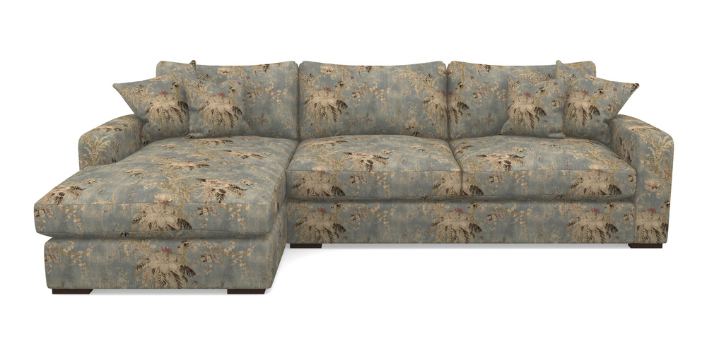 Product photograph of Stockbridge Chaise Lhf In Floral Linen - Zefferino Danish Girl from Sofas and Stuff Limited