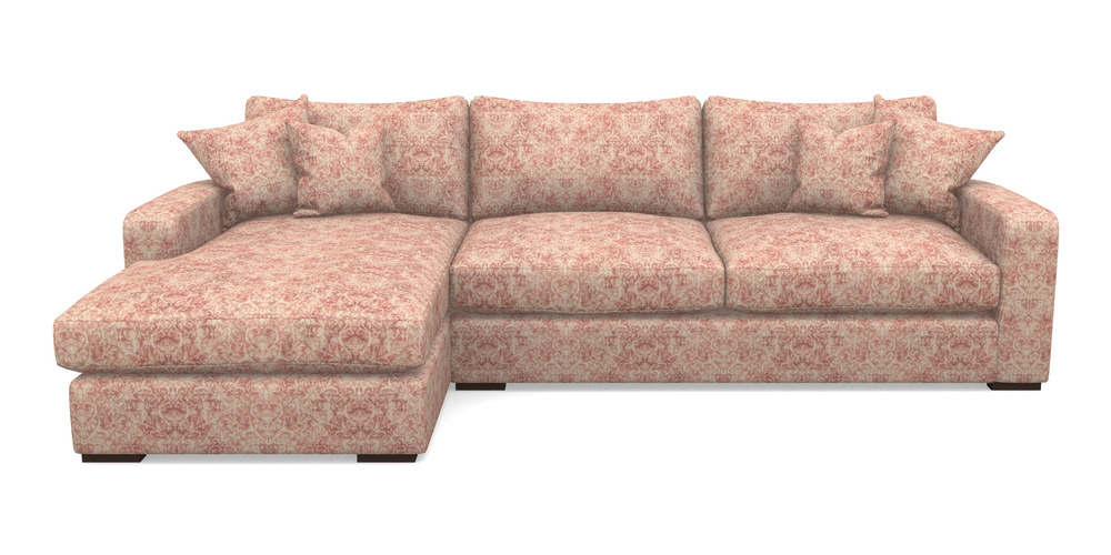 Product photograph of Stockbridge Chaise Lhf In Grace Linen - Brick from Sofas and Stuff Limited