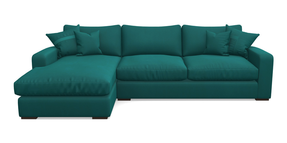 Product photograph of Stockbridge Chaise Lhf In House Clever Velvet - Teal from Sofas and Stuff Limited