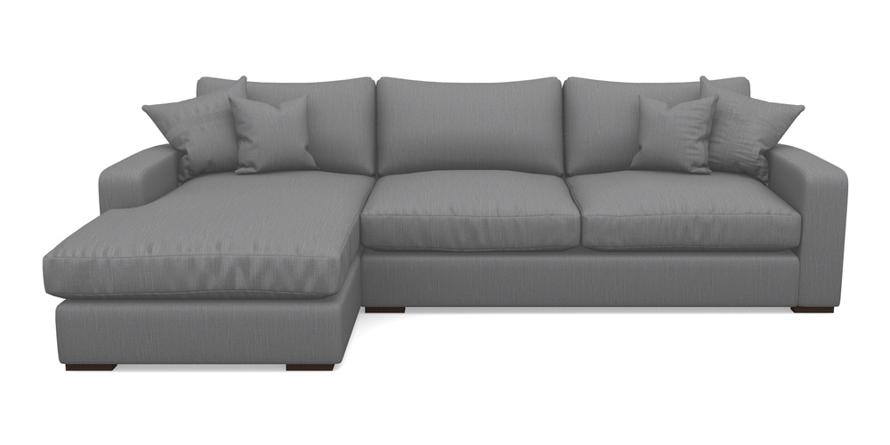 Product photograph of Stockbridge Chaise Lhf In Herringbone - Thunder from Sofas and Stuff Limited