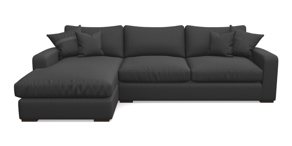 Product photograph of Stockbridge Chaise Lhf In House Velvet - Charcoal from Sofas and Stuff Limited