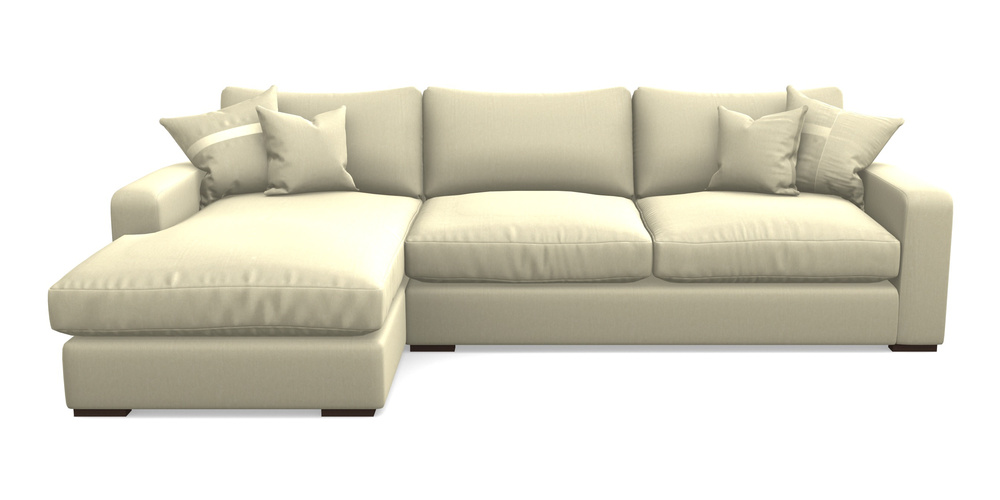 Product photograph of Stockbridge Chaise Lhf In House Velvet - Latte from Sofas and Stuff Limited