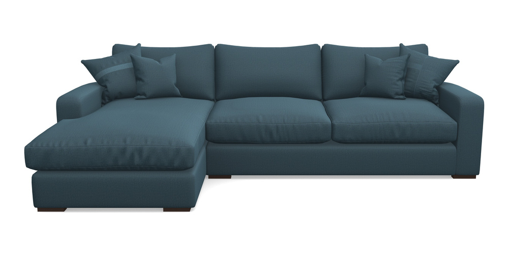 Product photograph of Stockbridge Chaise Lhf In House Velvet - Petrol from Sofas and Stuff Limited