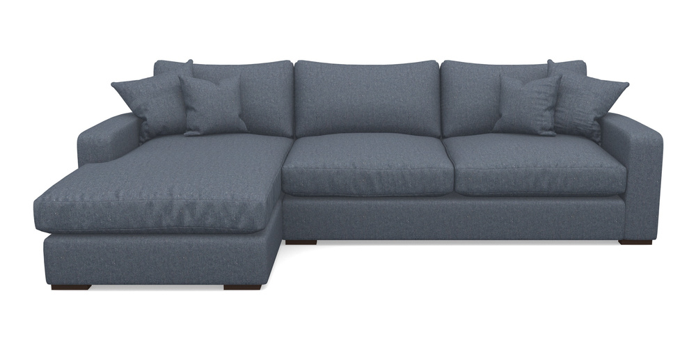 Product photograph of Stockbridge Chaise Lhf In House Wool - Navy from Sofas and Stuff Limited