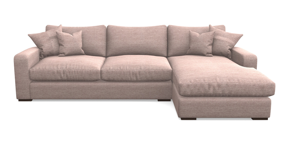 Product photograph of Stockbridge Chaise Lhf In Textured Velvet - Wisteria from Sofas and Stuff Limited