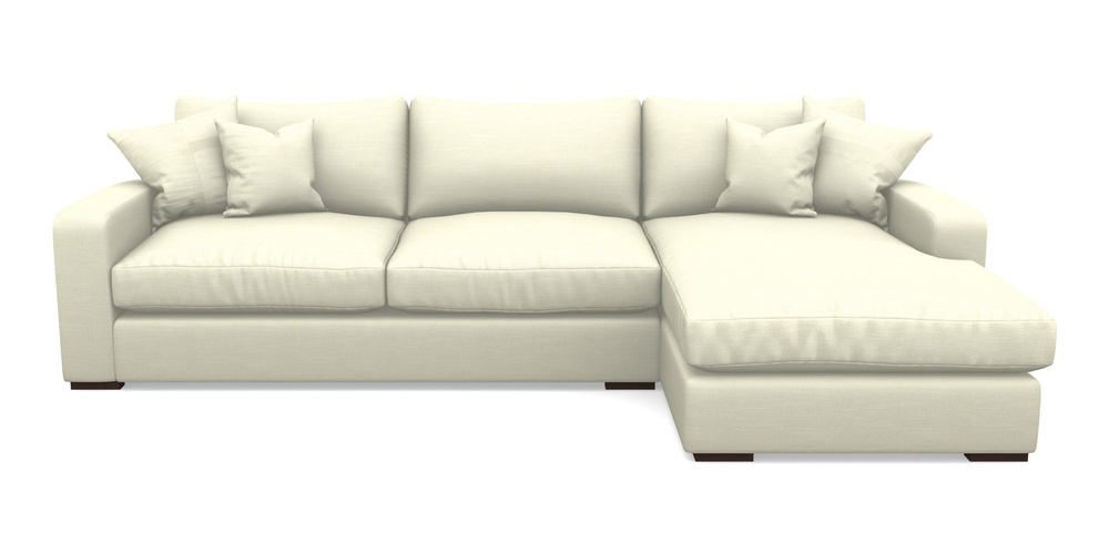 Product photograph of Stockbridge Chaise Rhf In Basket Weave - Cream from Sofas and Stuff Limited