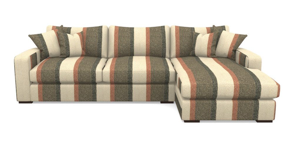 Product photograph of Stockbridge Chaise Rhf In Cloth 22 Weaves - Cedar Breaks - Jade from Sofas and Stuff Limited