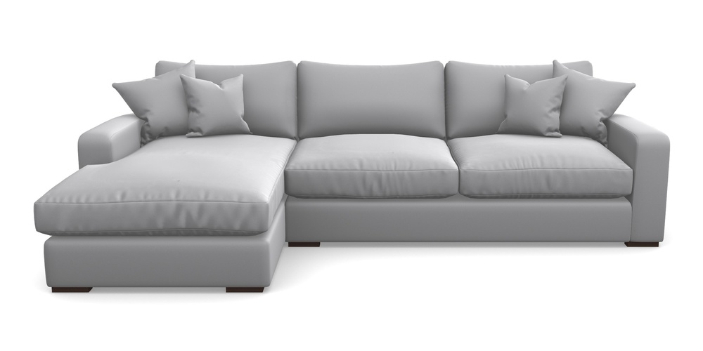 Product photograph of Stockbridge Chaise Rhf In Clever Glossy Velvet - Fifty Shades from Sofas and Stuff Limited