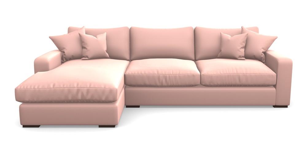 Product photograph of Stockbridge Chaise Rhf In Clever Glossy Velvet - Tutu from Sofas and Stuff Limited