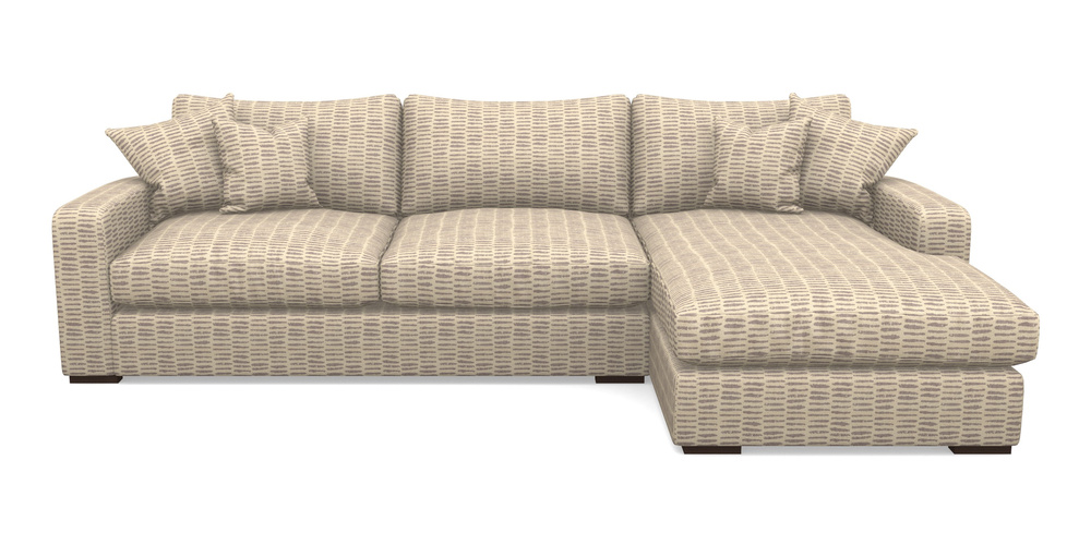 Product photograph of Stockbridge Chaise Rhf In Cloth 18 - Daub - Berry from Sofas and Stuff Limited