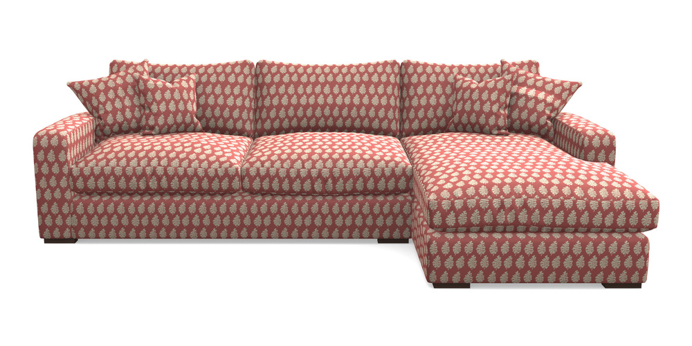 Product photograph of Stockbridge Chaise Rhf In Cloth 21 - Oak Leaf - Ginger Snap from Sofas and Stuff Limited