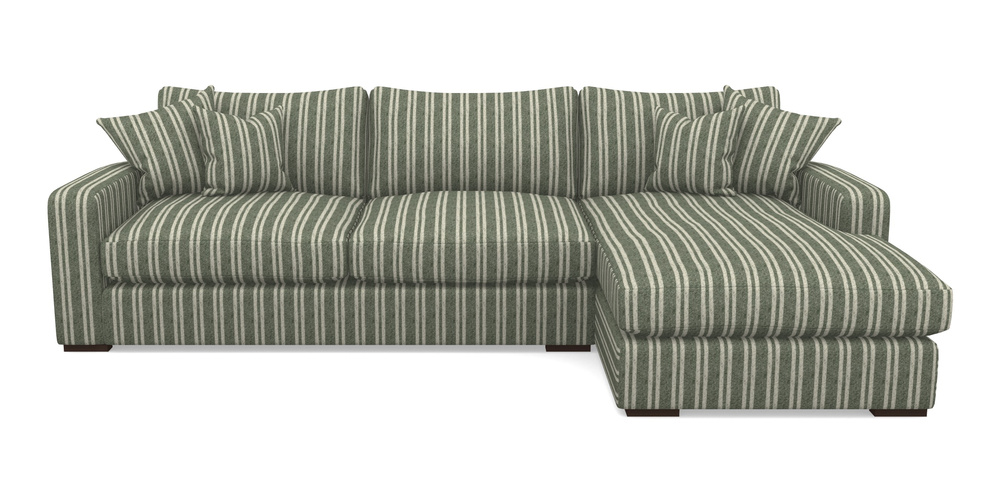 Product photograph of Stockbridge Chaise Rhf In Cloth 22 - Barcode - Courgette from Sofas and Stuff Limited