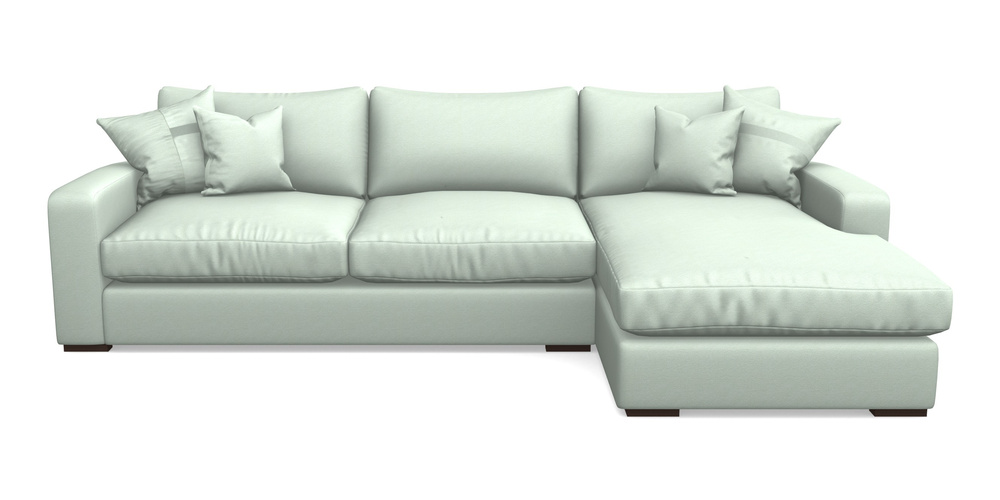 Product photograph of Stockbridge Chaise Rhf In Eco Washable Cotton - Feather from Sofas and Stuff Limited