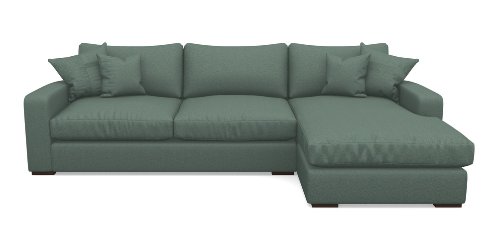 Product photograph of Stockbridge Chaise Rhf In Eco Washable Cotton - Mineral from Sofas and Stuff Limited