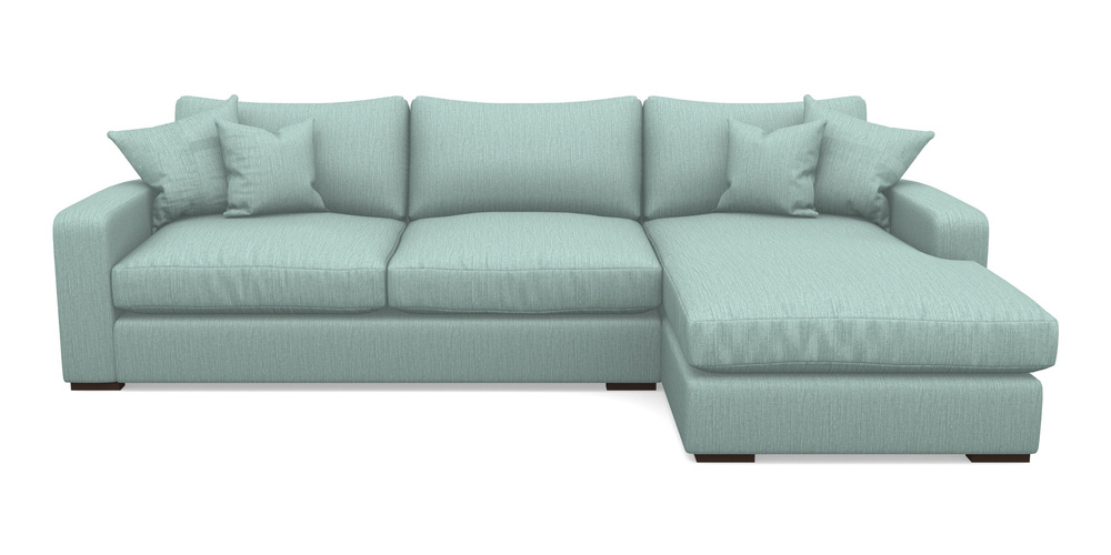 Product photograph of Stockbridge Chaise Rhf In Herringbone - Reef from Sofas and Stuff Limited