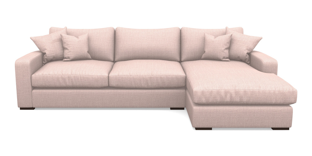 Product photograph of Stockbridge Chaise Rhf In Tough As Houses - Deep Pink from Sofas and Stuff Limited