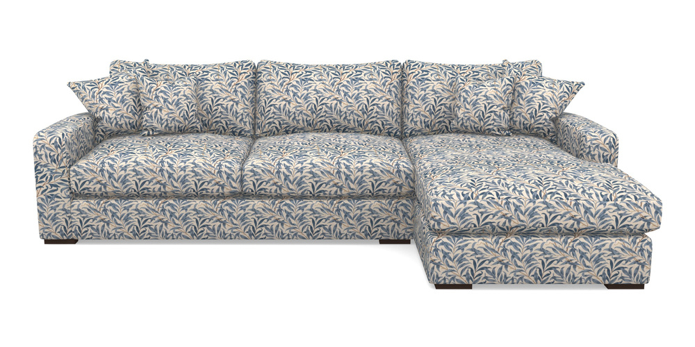 Product photograph of Stockbridge Chaise Rhf In William Morris Collection - Willow Boughs - Woad from Sofas and Stuff Limited
