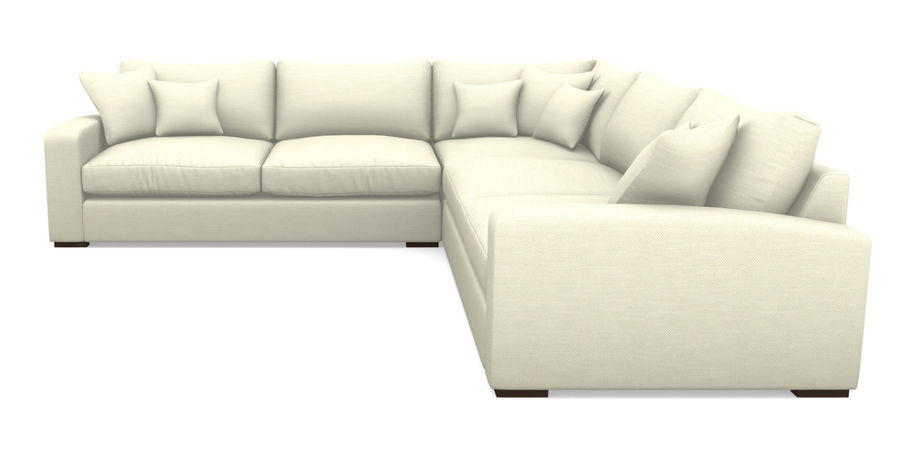 Product photograph of Stockbridge Small Corner Unit Rhf And Lhf In Basket Weave - Cream from Sofas and Stuff Limited