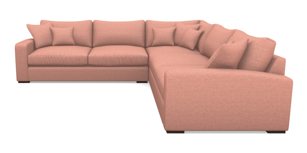 Product photograph of Stockbridge Small Corner Unit Rhf And Lhf In Basket Weave - Peony from Sofas and Stuff Limited