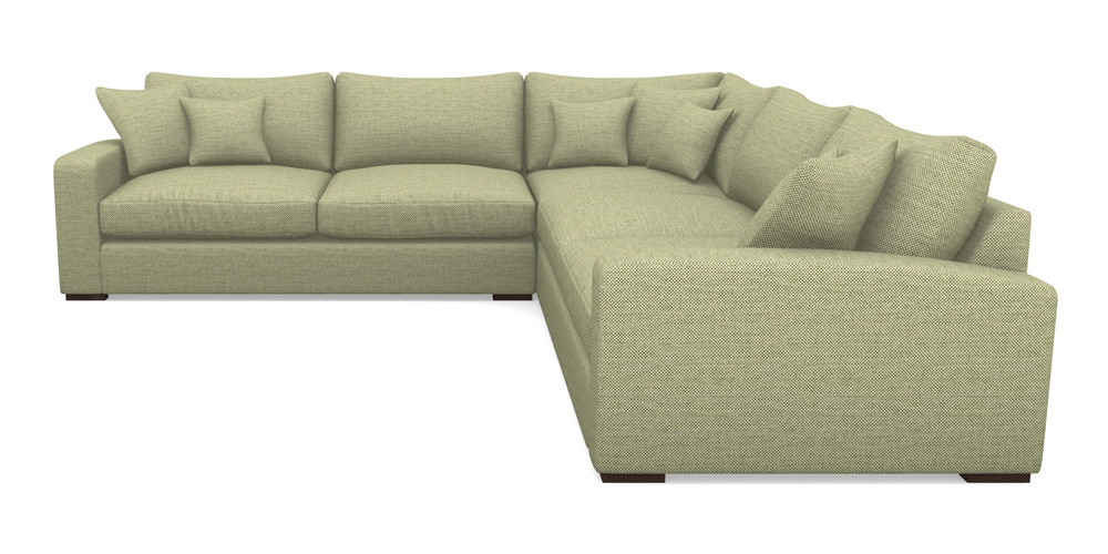 Product photograph of Stockbridge Small Corner Unit Rhf And Lhf In Basket Weave - Sage from Sofas and Stuff Limited