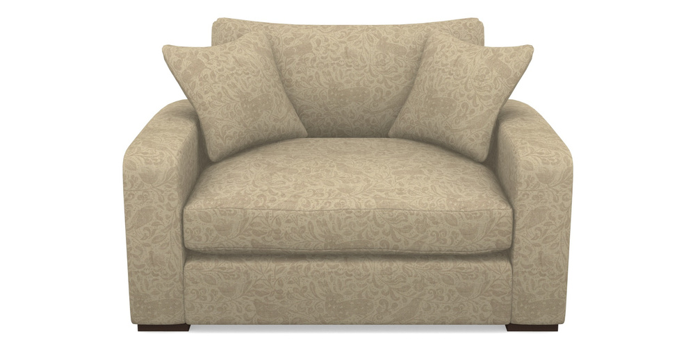 Product photograph of Stockbridge Snuggler In V A Drawn From Nature - Bird And Rabbit - Natural from Sofas and Stuff Limited
