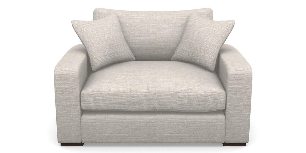 Product photograph of Stockbridge Snuggler In Brussels Linen - Linen from Sofas and Stuff Limited