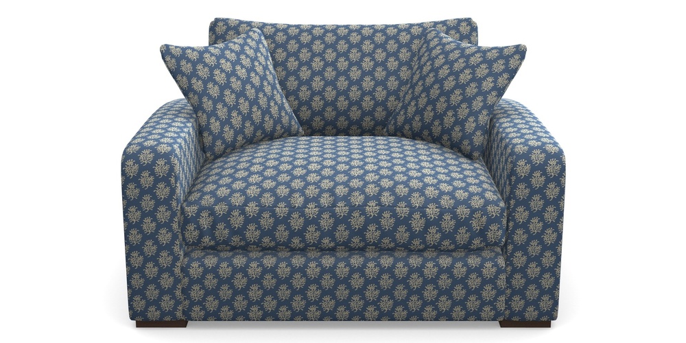 Product photograph of Stockbridge Snuggler In Cloth 21 - Coral 1 - Bilberry from Sofas and Stuff Limited