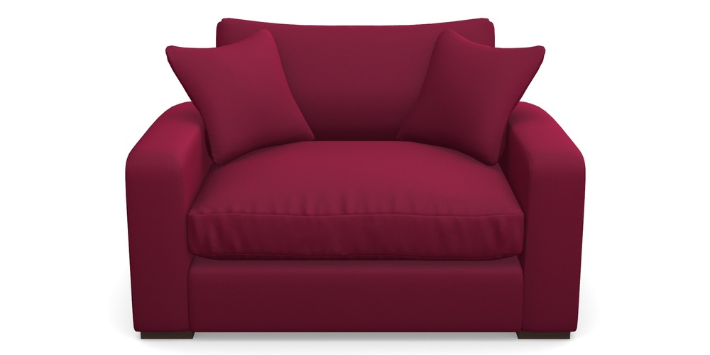 Product photograph of Stockbridge Snuggler In Clever Glossy Velvet - Chianti from Sofas and Stuff Limited