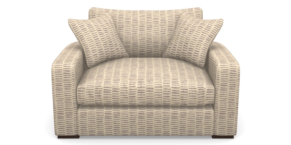 Product photograph of Stockbridge Snuggler In Cloth 18 - Daub - Berry from Sofas and Stuff Limited