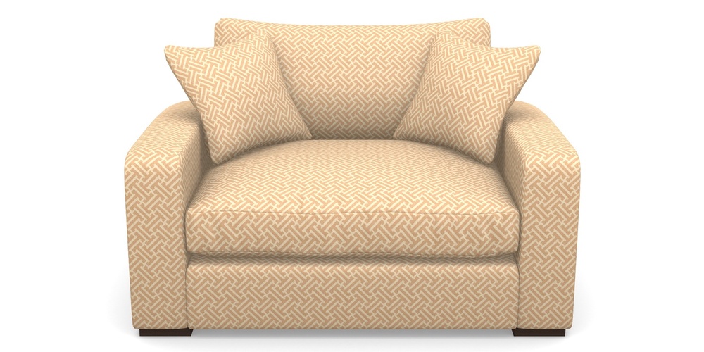 Product photograph of Stockbridge Snuggler In Cloth 18 - Key - Fudge from Sofas and Stuff Limited