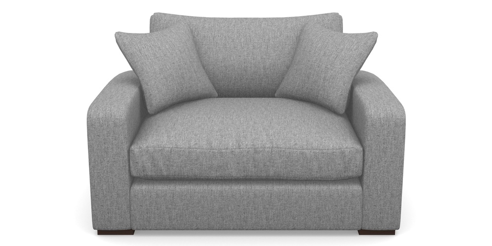 Product photograph of Stockbridge Snuggler In Clever Cotton Mix - Iron from Sofas and Stuff Limited