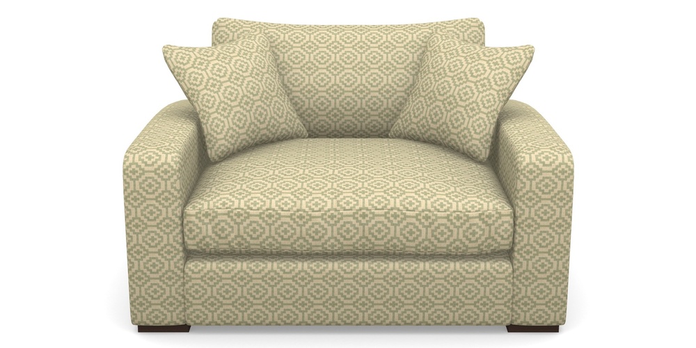 Product photograph of Stockbridge Snuggler In Cloth 18 - Tile - Fennel from Sofas and Stuff Limited