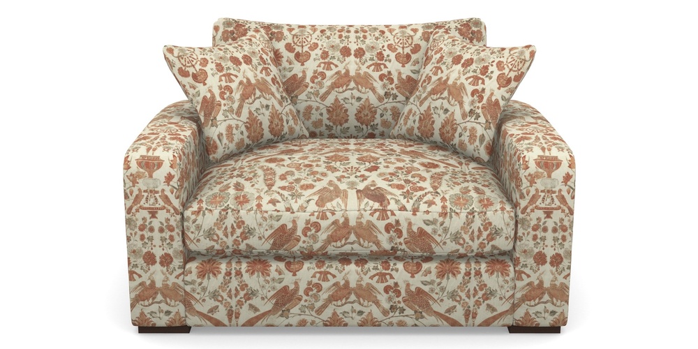 Product photograph of Stockbridge Snuggler In V A Brompton Collection - Coromandel - Terracotta from Sofas and Stuff Limited