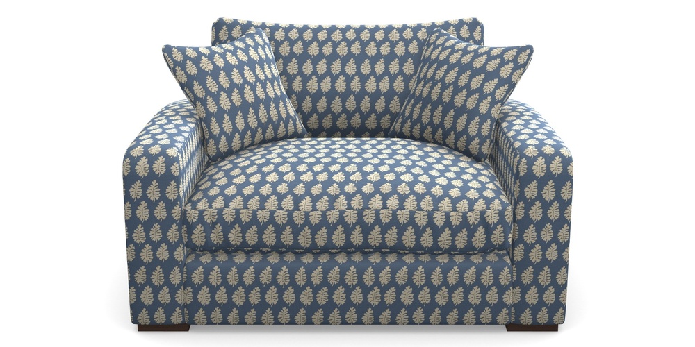 Product photograph of Stockbridge Snuggler In Cloth 21 - Oak Leaf - Bilberry from Sofas and Stuff Limited