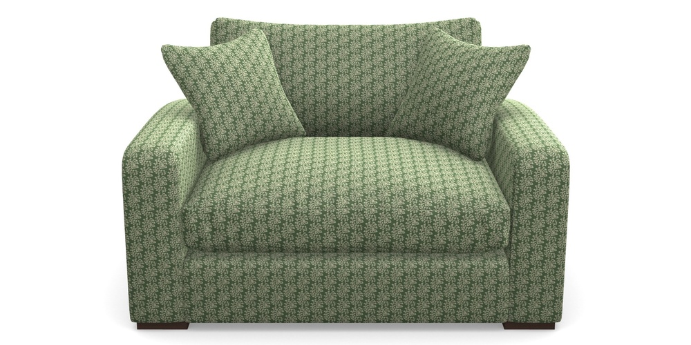 Product photograph of Stockbridge Snuggler In Cloth 21 - Spring Twig - Forest from Sofas and Stuff Limited