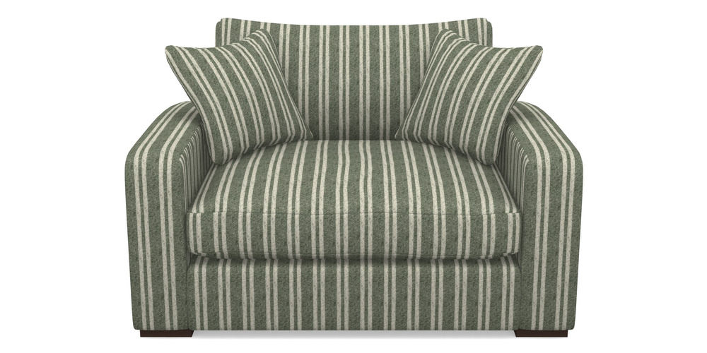 Product photograph of Stockbridge Snuggler In Cloth 22 - Barcode - Courgette from Sofas and Stuff Limited