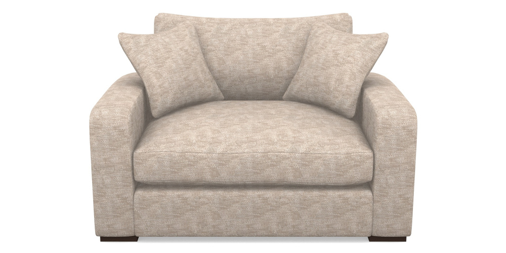 Product photograph of Stockbridge Snuggler In Cloth 20 - Design 4 - Natural Slub from Sofas and Stuff Limited