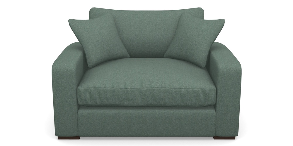 Product photograph of Stockbridge Snuggler In Eco Washable Cotton - Mineral from Sofas and Stuff Limited