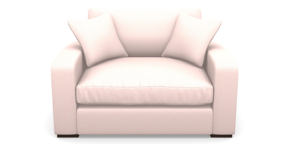 Product photograph of Stockbridge Snuggler In Eco Washable Cotton - Sugar from Sofas and Stuff Limited