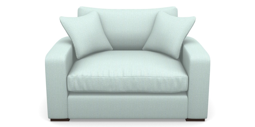 Product photograph of Stockbridge Snuggler In Eco Washable Cotton - Water from Sofas and Stuff Limited