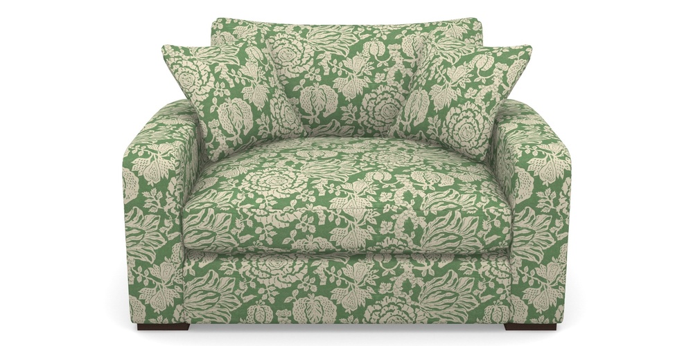 Product photograph of Stockbridge Snuggler In V A Brompton Collection - Flowering Kale - Basil from Sofas and Stuff Limited