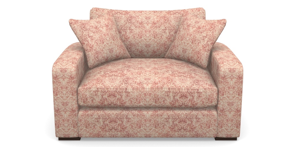 Product photograph of Stockbridge Snuggler In Grace Linen - Brick from Sofas and Stuff Limited