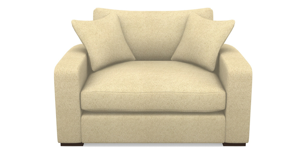 Product photograph of Stockbridge Snuggler In Cloth 22 Weaves - Grand Teton - Chalk from Sofas and Stuff Limited