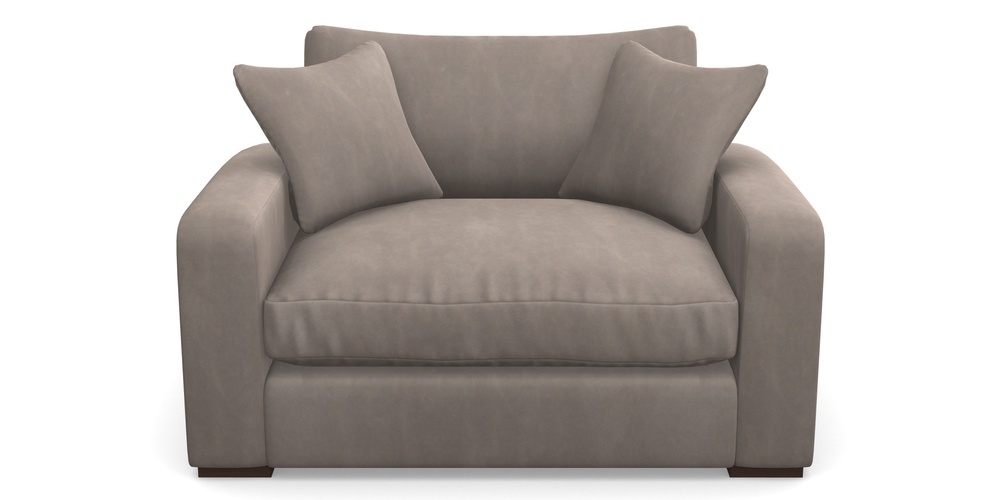 Product photograph of Stockbridge Snuggler In House Clever Velvet - Cocoa from Sofas and Stuff Limited