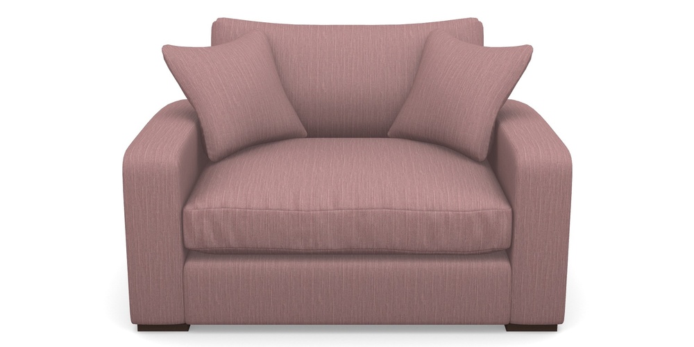 Product photograph of Stockbridge Snuggler In Herringbone - Thistle from Sofas and Stuff Limited