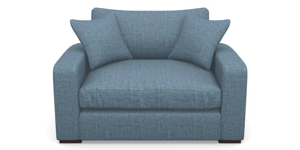 Product photograph of Stockbridge Snuggler In House Plain - Cobalt from Sofas and Stuff Limited